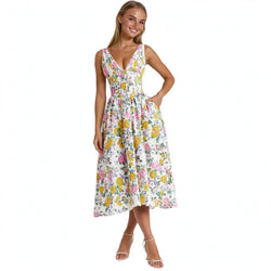 Matilda Renshaw | Floral V-Neck Summer Dress For Women