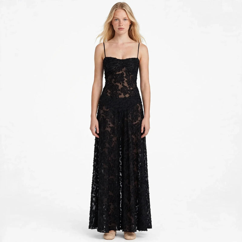 Imogen Fairbanks | Sheer Lace Maxi Dress For Women