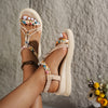 Aisling Delaney | Boho Braided Flat Sandals For Women