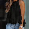 Rosalind Fenwick | Ruffled Tie-Neck Blouse With Polka Dot Print For Women