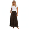 Imogen Ashworth | Faux Suede Maxi Skirt With Fringe Hem