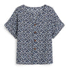 Grace Delaney | Floral Print Blouse With Button Detail