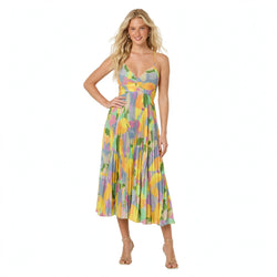 Amelia Sheppard | Pleated Floral Summer Dress For Women