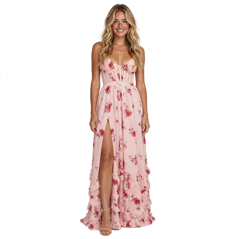 Amelia Holbrook | Floral Slit Maxi Dress For Women
