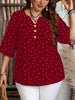 Ivy Redmond | Polka Dot Half Sleeve Blouse For Women
