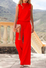Matilda Fairweather | Blush Wide-Leg Two Piece Set For Women