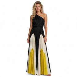 Eve Sutherland | One-Shoulder Pleated Maxi Dress For Women