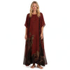 Charlotte Ashby | Floral Maxi Dress With Sheer Voile Coat For Women