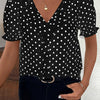Bridget Fenwick | Color Block Blouse With Bubble Sleeves