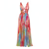 Emma Young | Watercolor Print Maxi Dress For Women