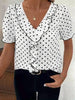 Bridget Fenwick | Color Block Blouse With Bubble Sleeves