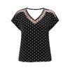 Freya Callahan | Polka Dot Mesh Blouse For Women