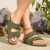 Nadia Ashcroft | Double-Buckle Suede Sandals For Women