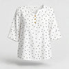 Ivy Redmond | Polka Dot Half Sleeve Blouse For Women