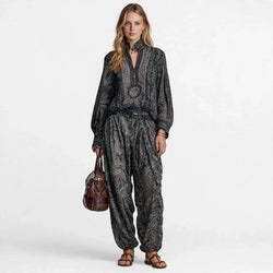 Bridget Harkness | Paisley Print Shirt & Trousers Set For Women