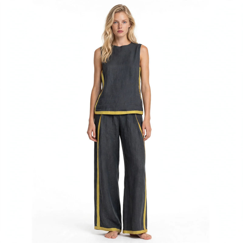 Ivy Blackwell | Cotton Linen Two-Piece Set For Women