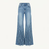 Jasmine Fletcher | Fringe-Trim Flared Jeans For Women