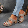 Eliza Winters | Rhinestone Wedge Sandals For Women