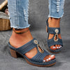 Eliza Winters | Rhinestone Wedge Sandals For Women