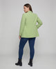 Women's Double-Breasted Blazer with Notch Lapel