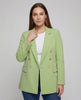 Women's Double-Breasted Blazer with Notch Lapel