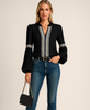 Imogen Sutherland | V-Neck Blouse With Embroidered Trim For Women