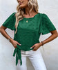 Elise Osmond | Chiffon Blouse With 3D Floral Detail For Women