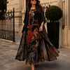 Charlotte Ashby | Floral Maxi Dress With Sheer Voile Coat For Women