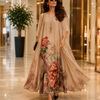 Charlotte Ashby | Floral Maxi Dress With Sheer Voile Coat For Women