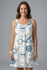Women’s Beach Dress with Scoop Neck and Sleeveless Design