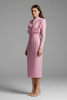 Women’s Dress with High Neckline and Long Sleeves