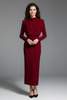 Women’s Dress with High Neckline and Long Sleeves