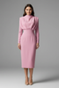 Women’s Dress with High Neckline and Long Sleeves