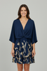 Women’s Dress with V Neck and Ruffled Hem