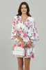 Women’s Dress with V Neck and Ruffled Hem