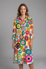Women's Elegant Boho Dress with Button Front for Casual Wear