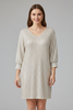 Women’s Mini Dress with Round Neck and Long Sleeves
