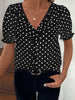 Bridget Fenwick | Color Block Blouse With Bubble Sleeves