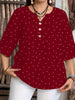 Ivy Redmond | Polka Dot Half Sleeve Blouse For Women