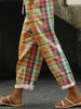Clara Whitlock | Checkered Linen Trousers For Women