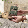 Nadia Ashcroft | Double-Buckle Suede Sandals For Women