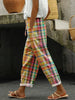 Clara Whitlock | Checkered Linen Trousers For Women