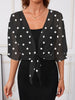 Beatrice Langley | Polka Dot Tie-Front Blouse For Women