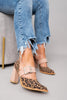 Bianca Hollis | Leopard Print Buckle Heels For Women
