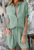 Ruby Sheffield | Linen-Blend Shorts and Top Set For Women